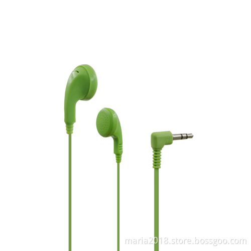 3.5mm green and white airlines earphones&headphone